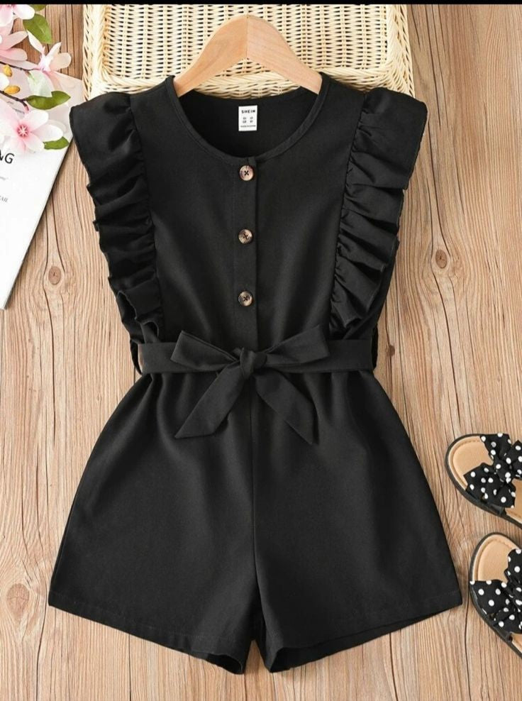 RTD Pre Order: Stunning Black Cotton Jumpsuit