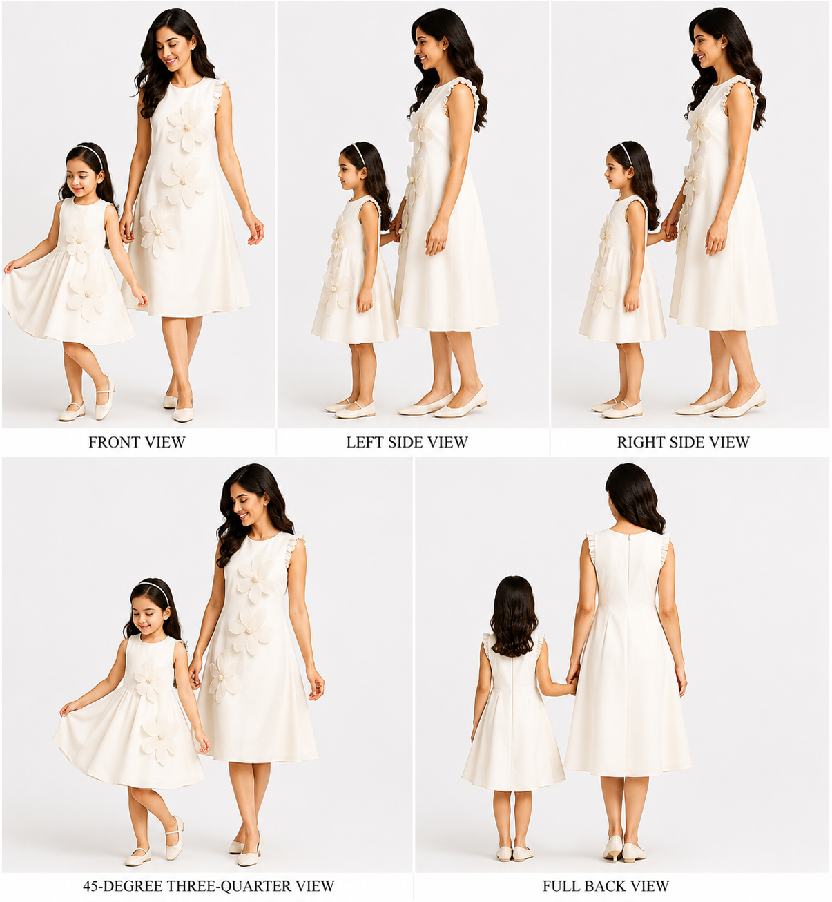 Pre Order: White Embellished Flower Dress