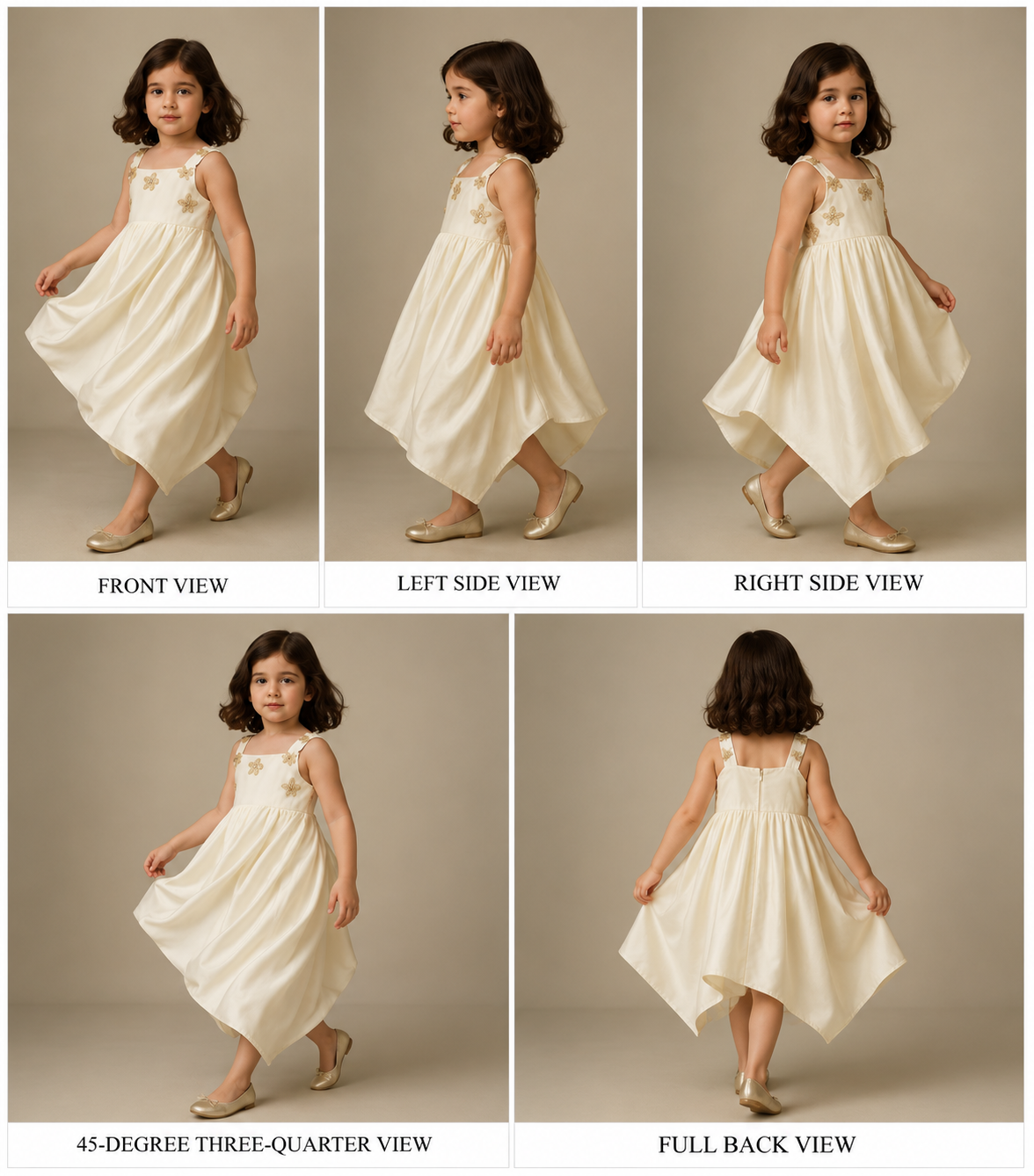 (Girl) Pre Order: Embellished Pleated Dhoti Style Dress