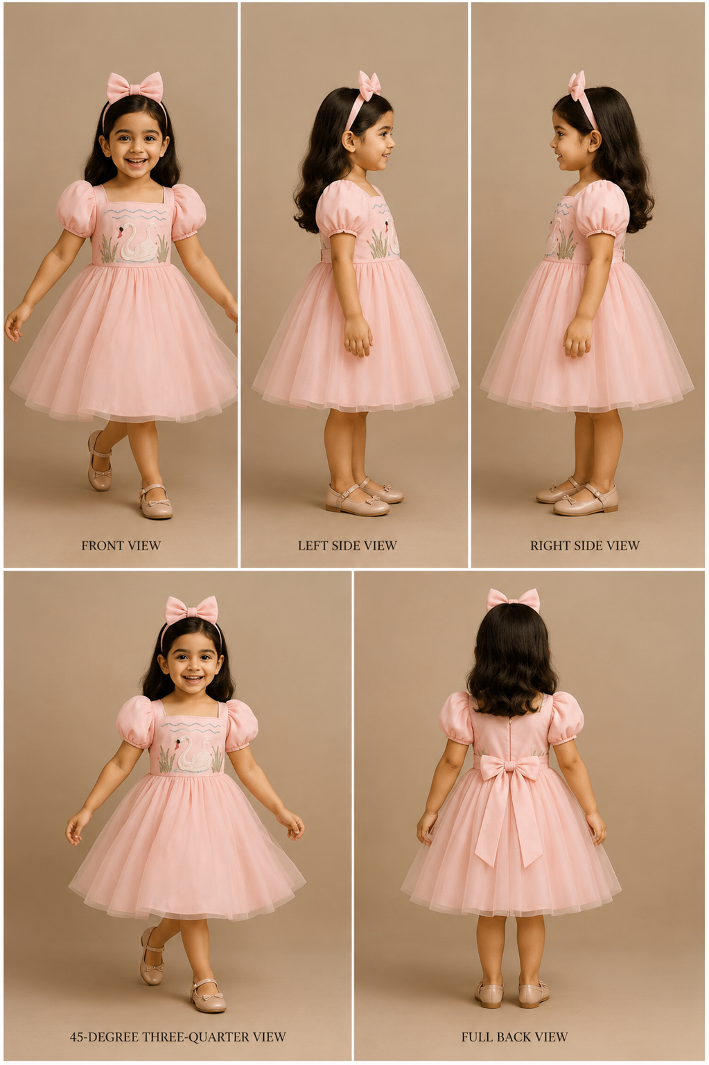 Pre Order: Swan Pearl Deatailed Frock
