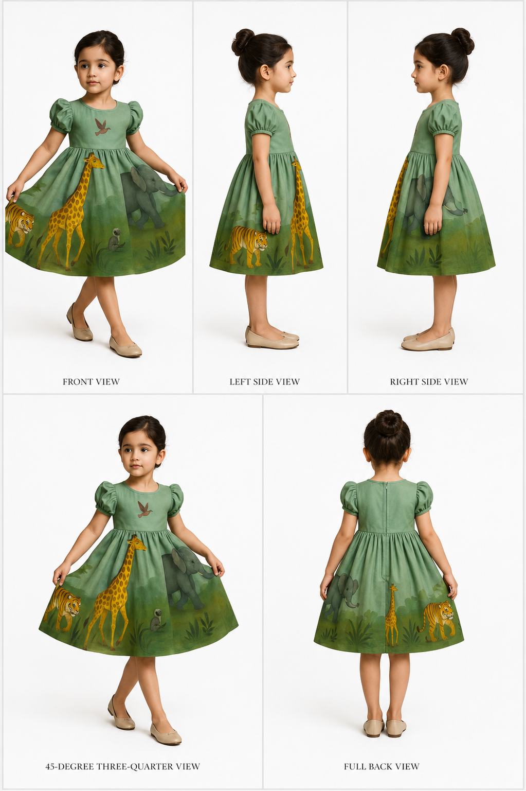 Pre Order: Jungle Hand Painted Frock