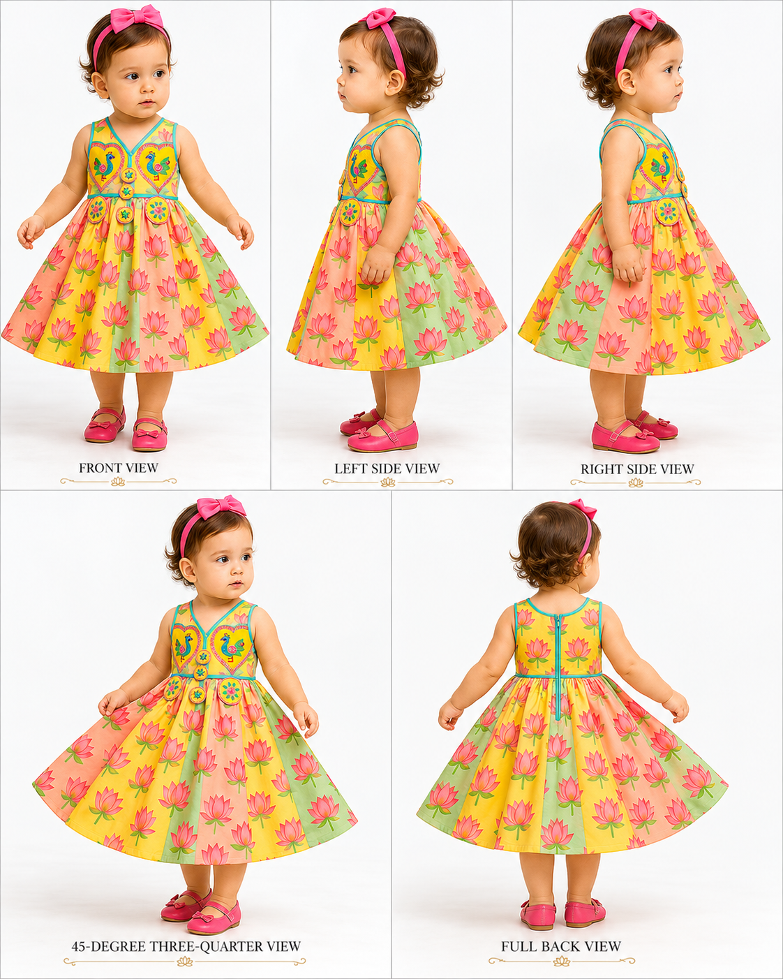 Pre Order: Exclusive Floral Multicoloured Flared Kurti