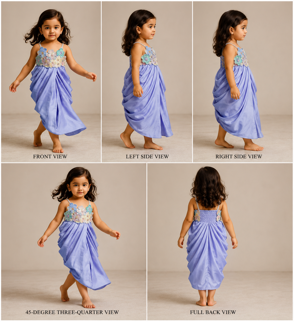 Pre Order: Embellished Pleated Dhoti Style Dress