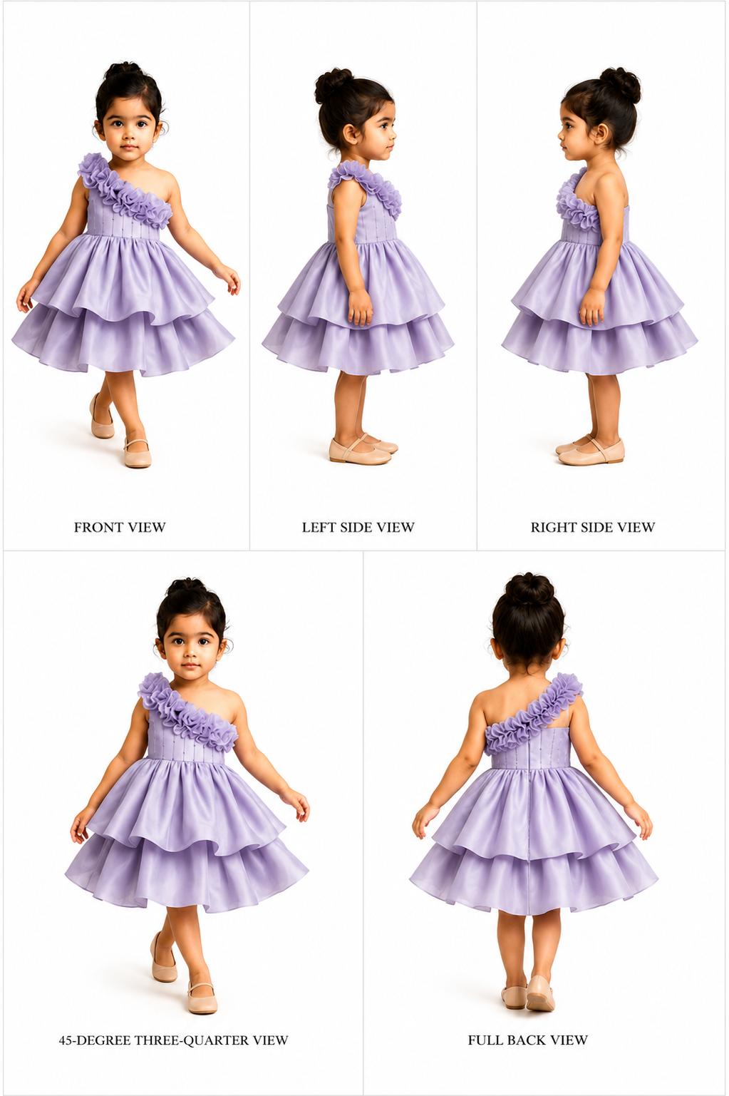 Pre Order: Embellished One Shoulder Lavender Dress