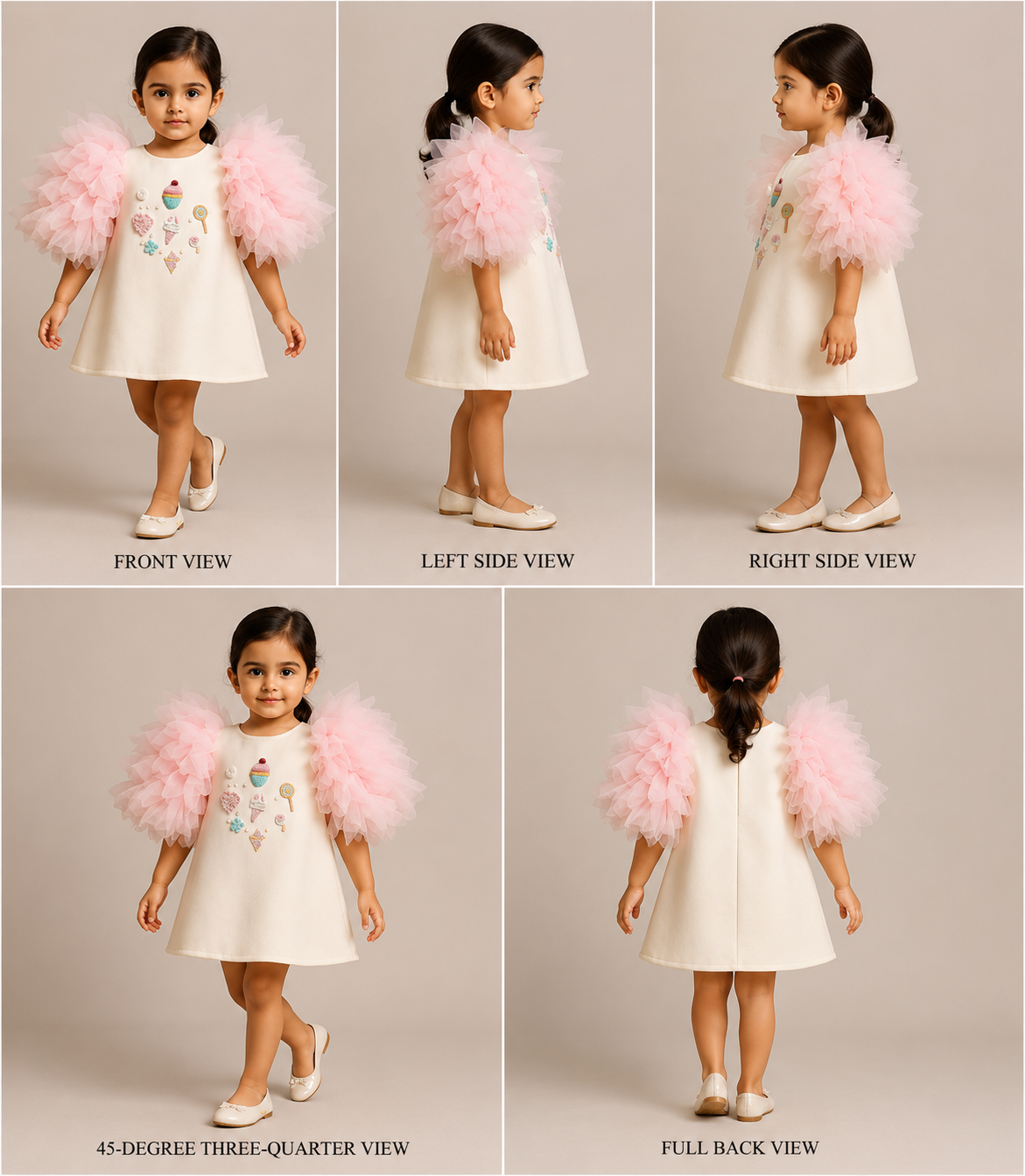 Pre Order: Candies Embroidered And Embellished Dress