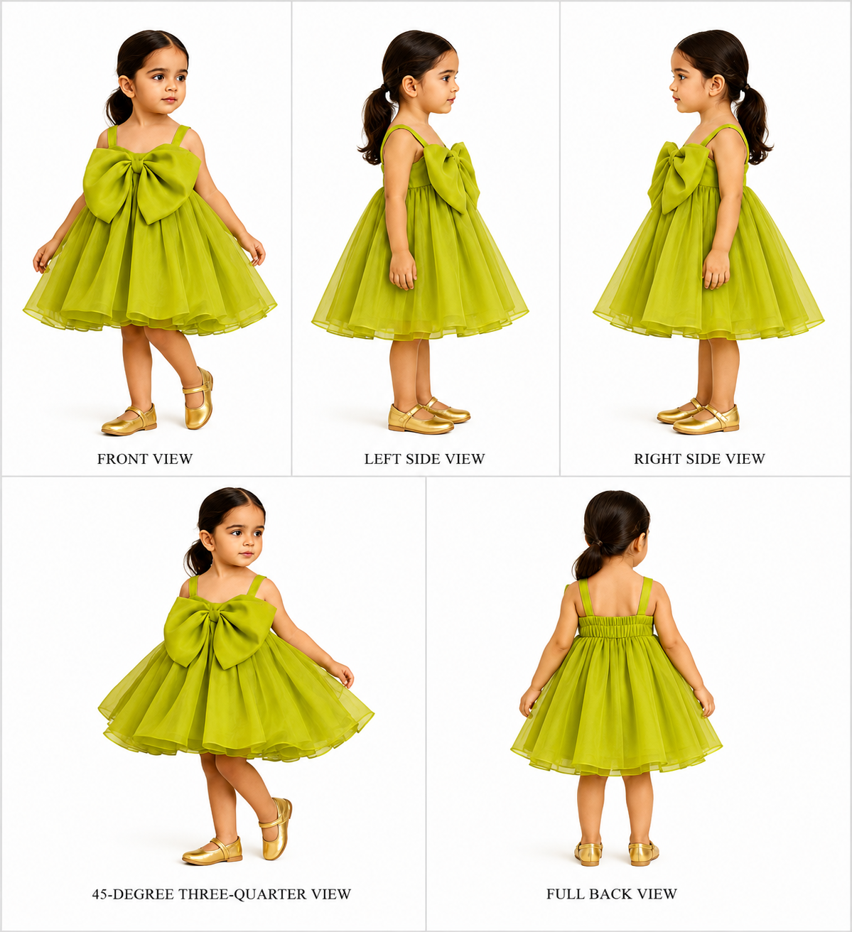 Pre Order: Oversized Bow Organza Strappy Dress