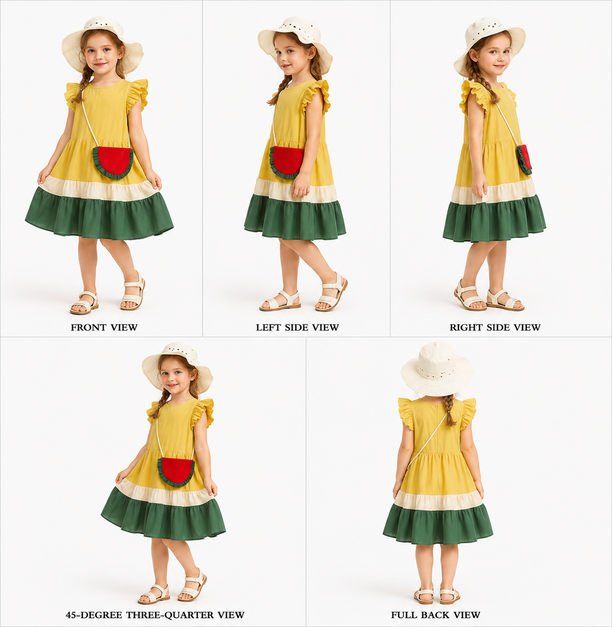 Pre Order: Luna Three Colours Tiered Cotton Dress