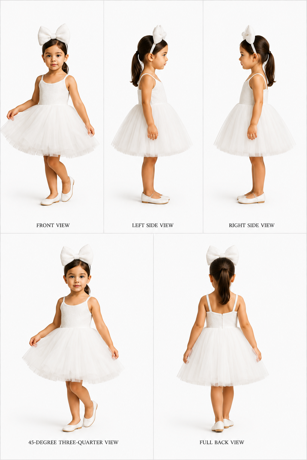 Pre Order: Pretty White Net Dress