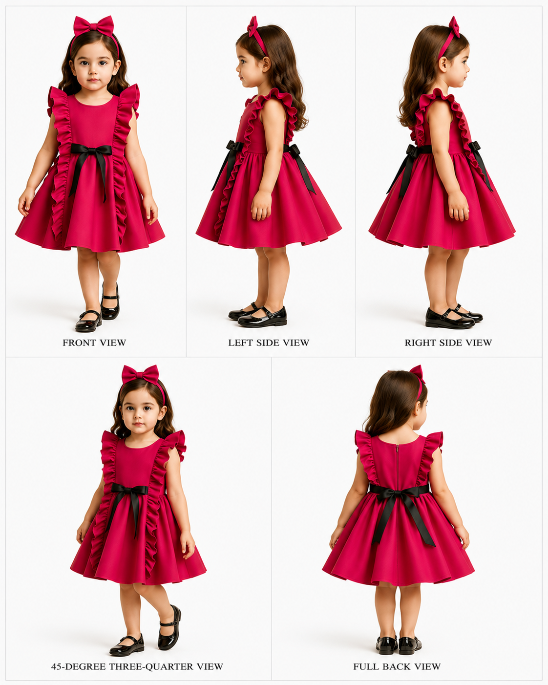 Pre Order: Stylish Hot Pink Net Dress