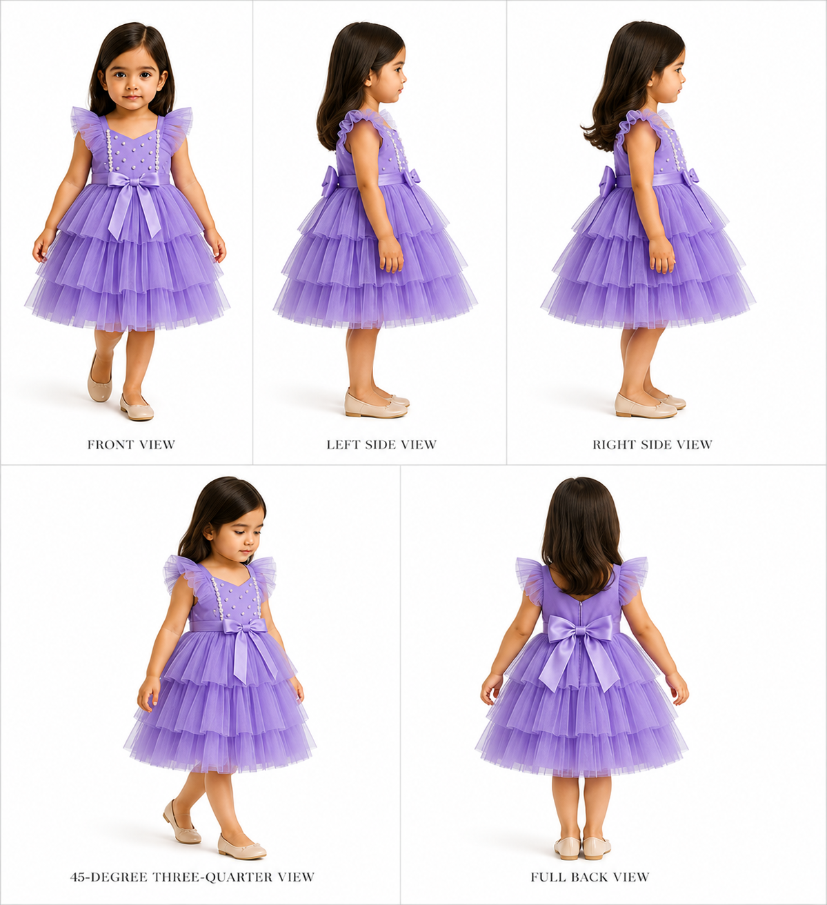Pre Order: Stylish Frilly Net Dress