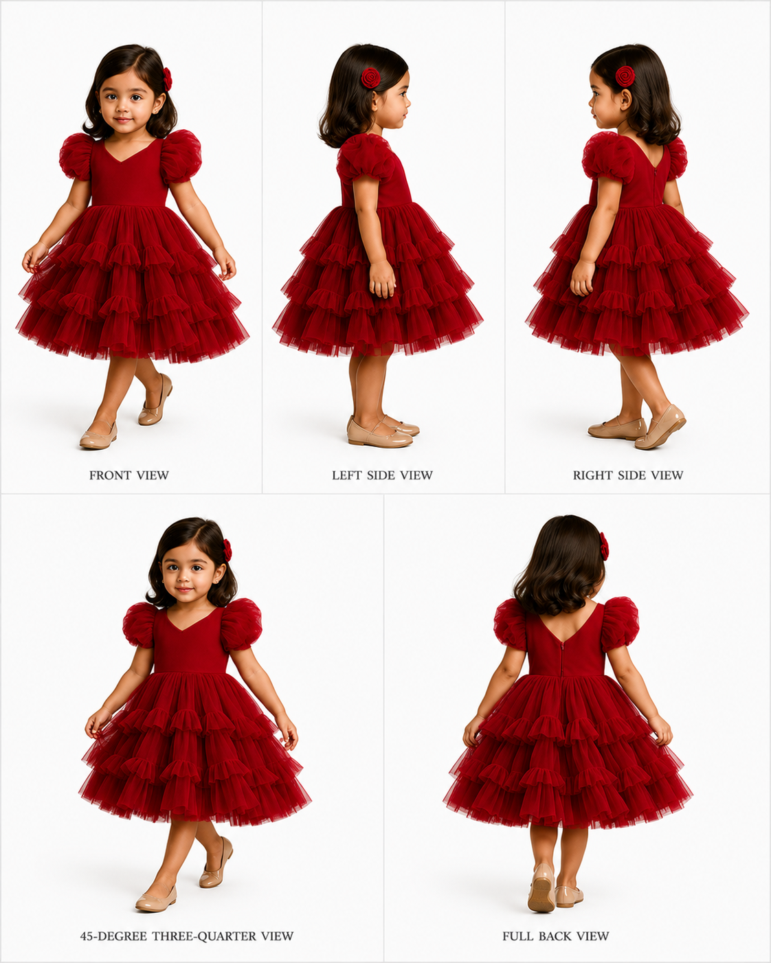 Pre Order: Stylish Red Net Dress