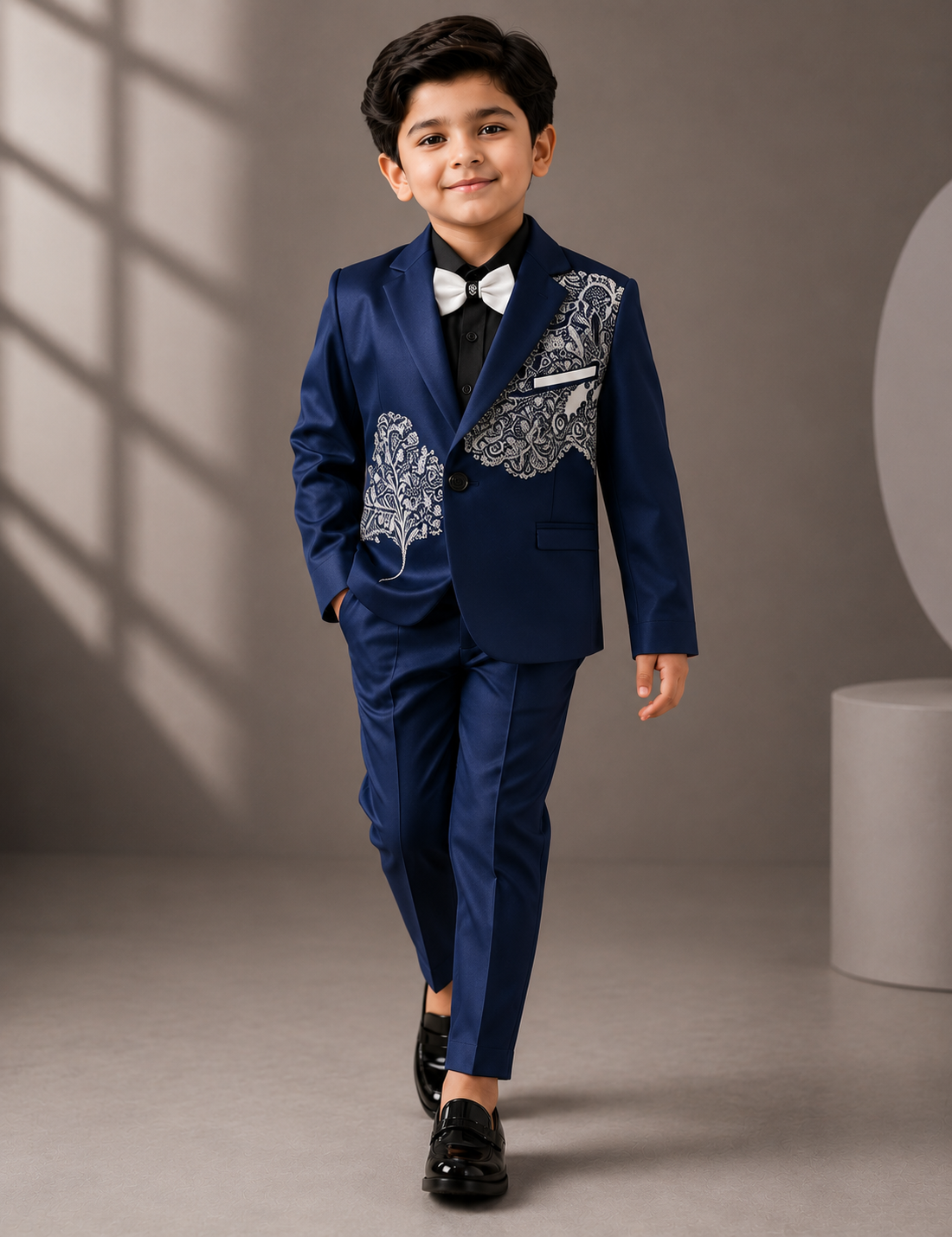 Pre Order: Monochromatic Floral Tuxedo