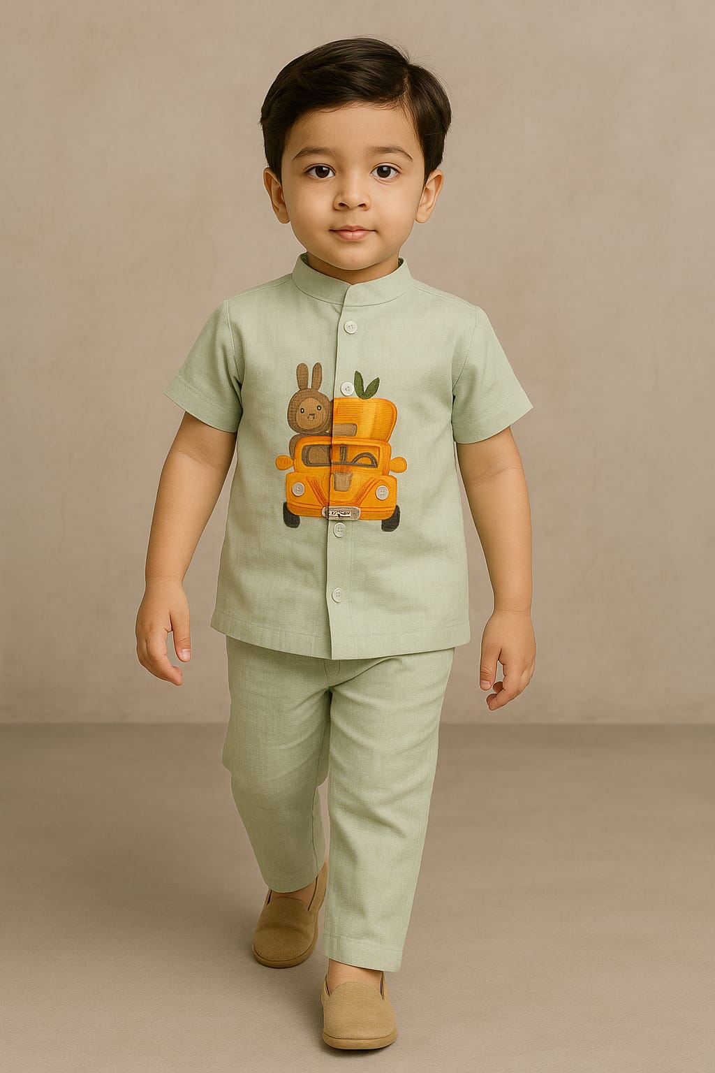 RTD Pre Order: Mint Farm Hand Painted Coord Set
