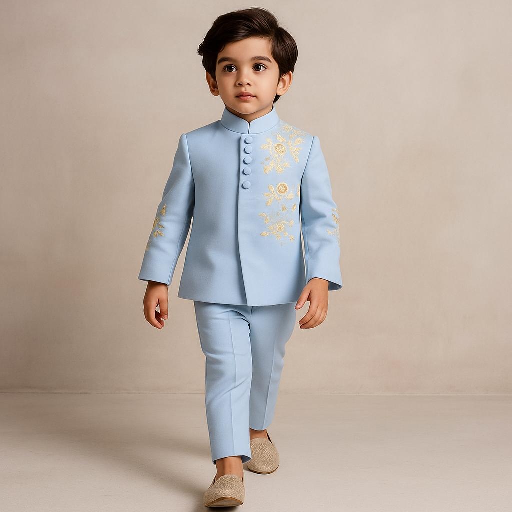 Pre Order: Sherwani With Embroidery And Pant