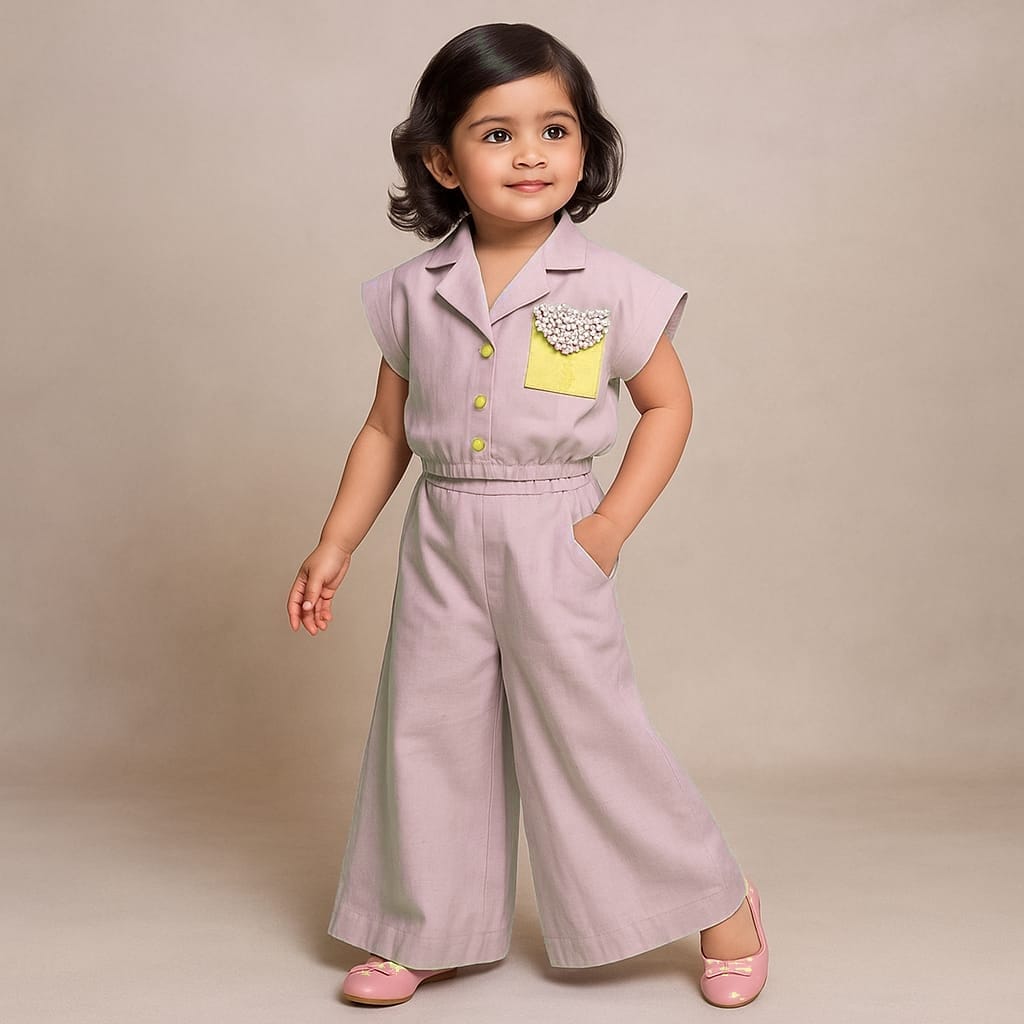 RTD Pre Order: Contrasting Patch Pocket Detail Top And Pant