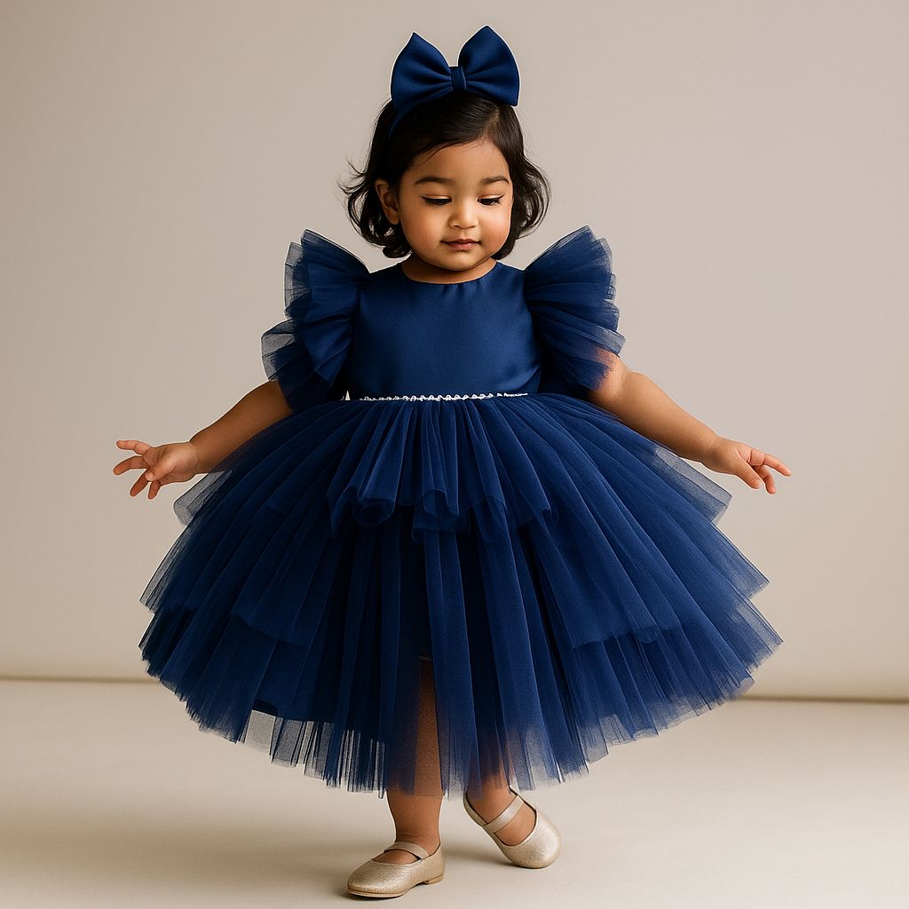 Pre Order: Halo Blue Net Dress