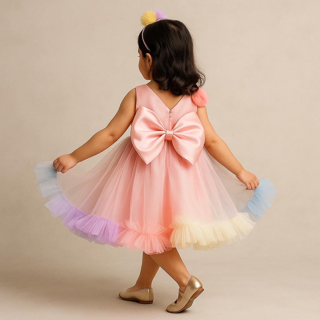 Pre Order: Jed Multicolour Net Dress