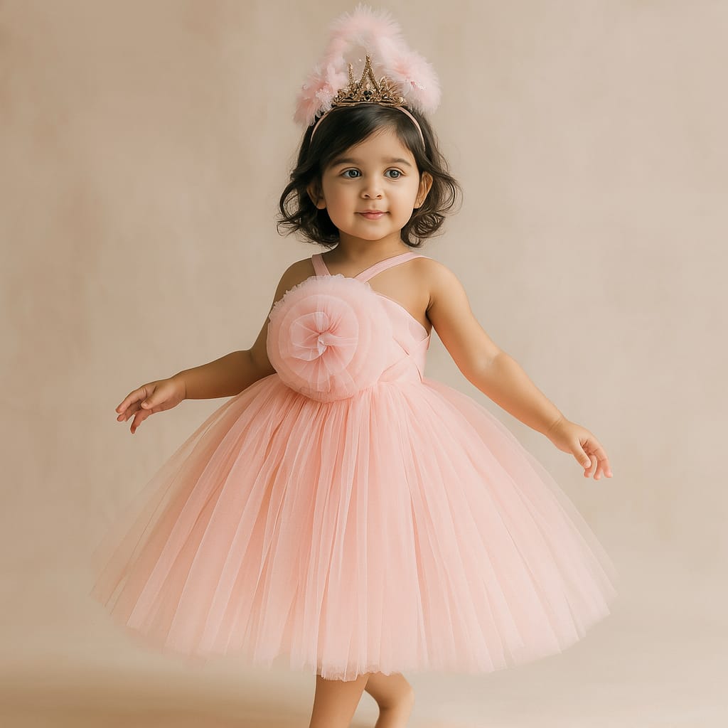 Pre Order: Iker Pink Net Dress