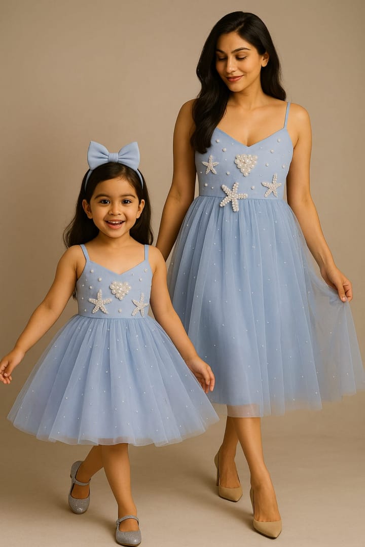 Pre Order: Sea Life Pearl Deatailed Frock