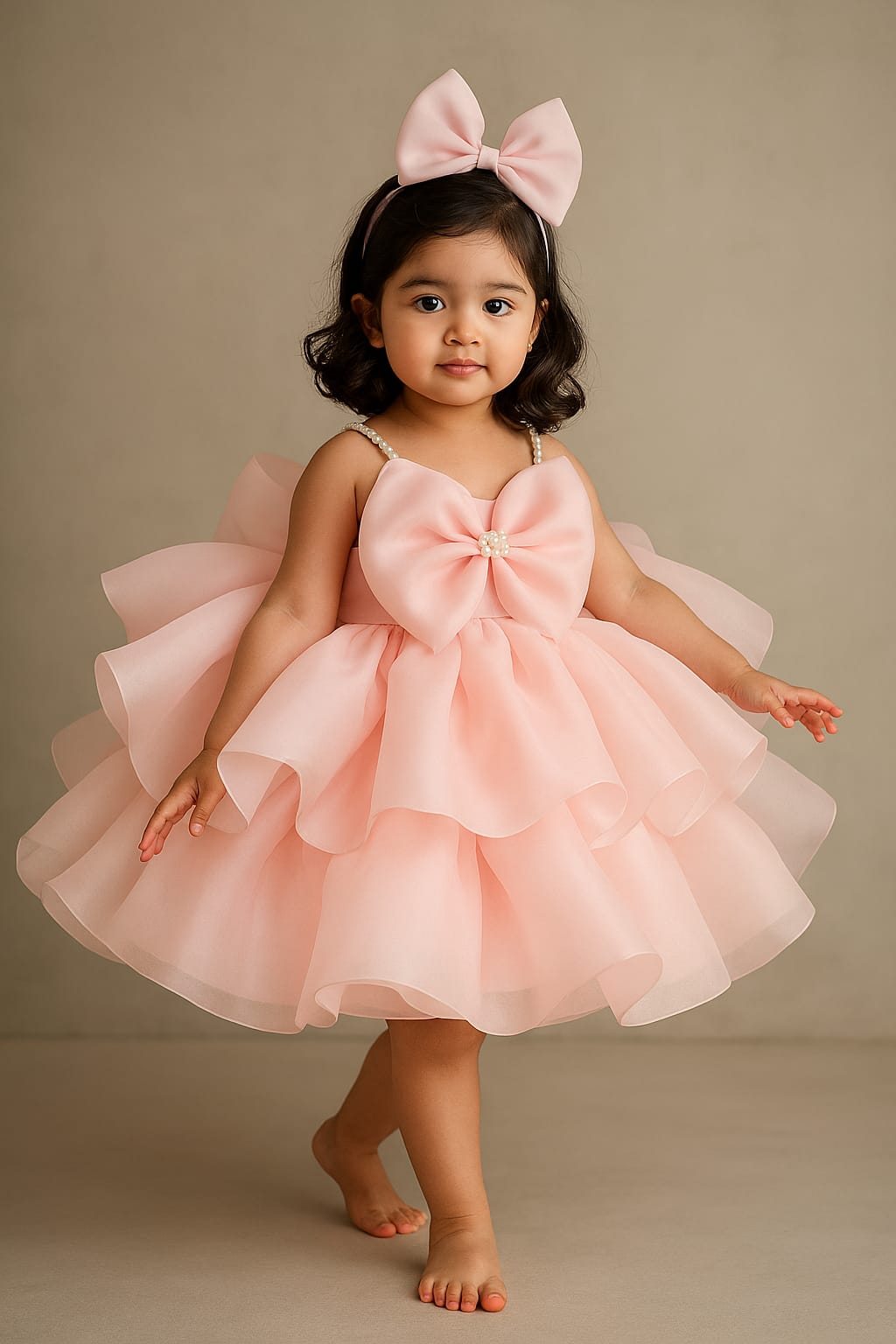 Pre Order: Emma Pink Organza Dress
