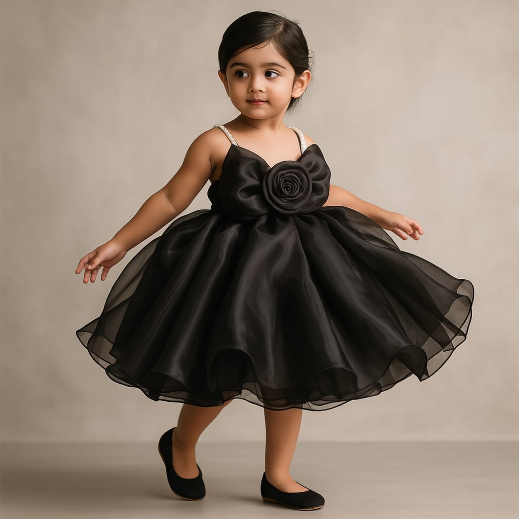 Pre Order: Ford Black Organza Dress