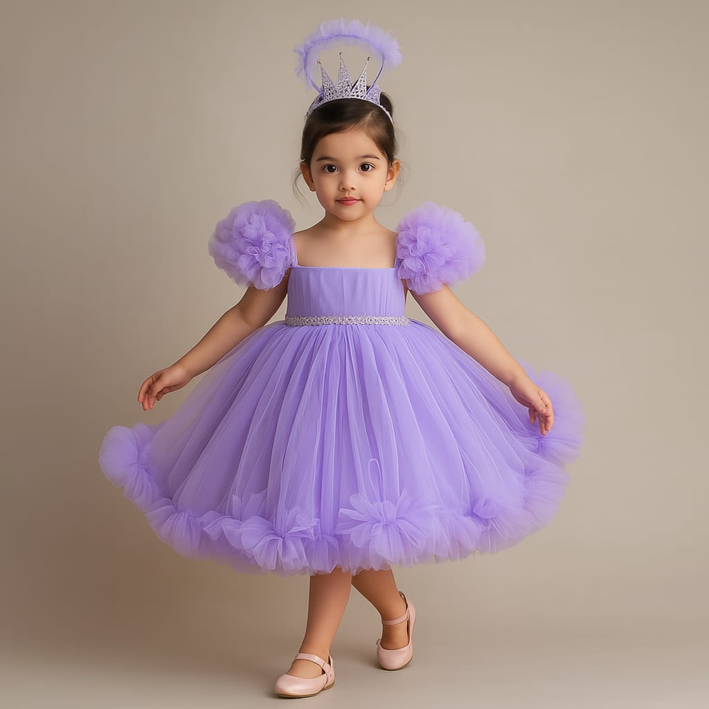 Pre Order: Alan purple Net Dress