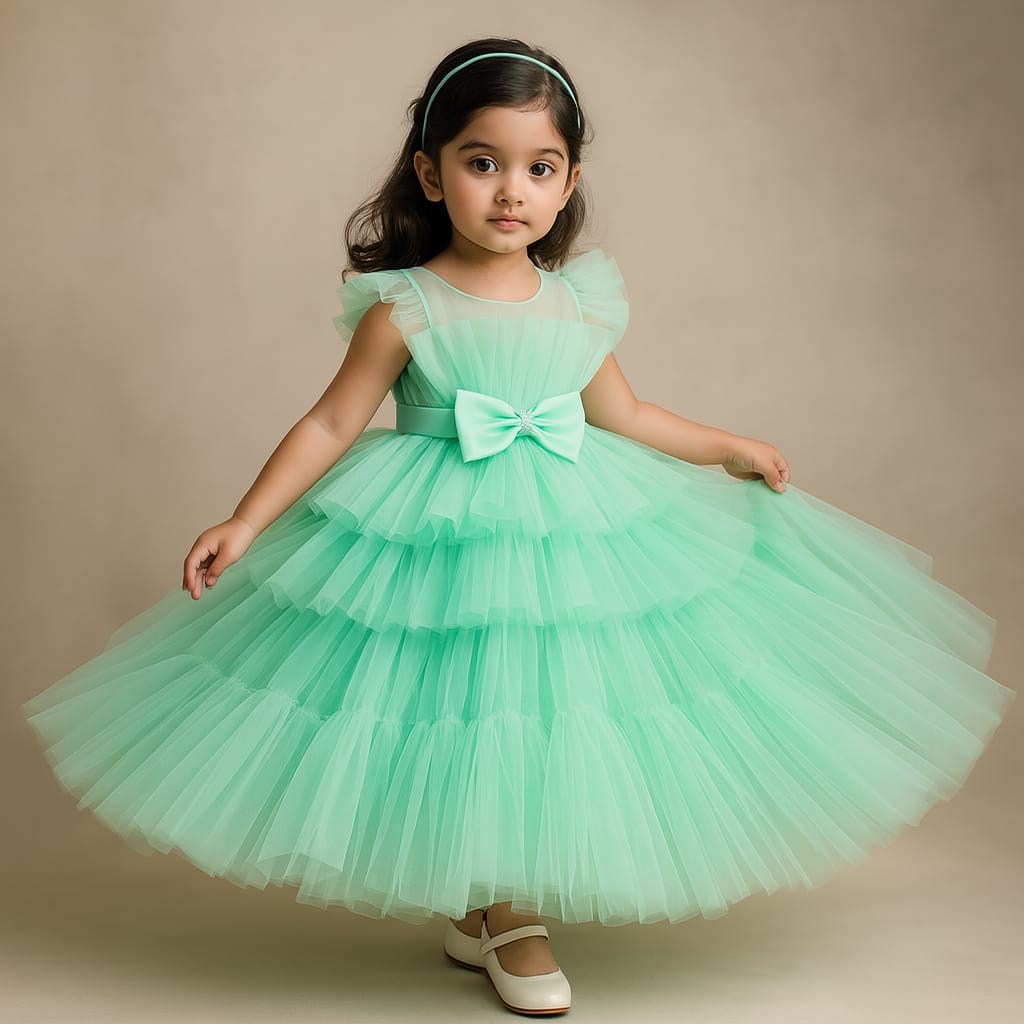 Pre Order: Joel Mint Net Dress