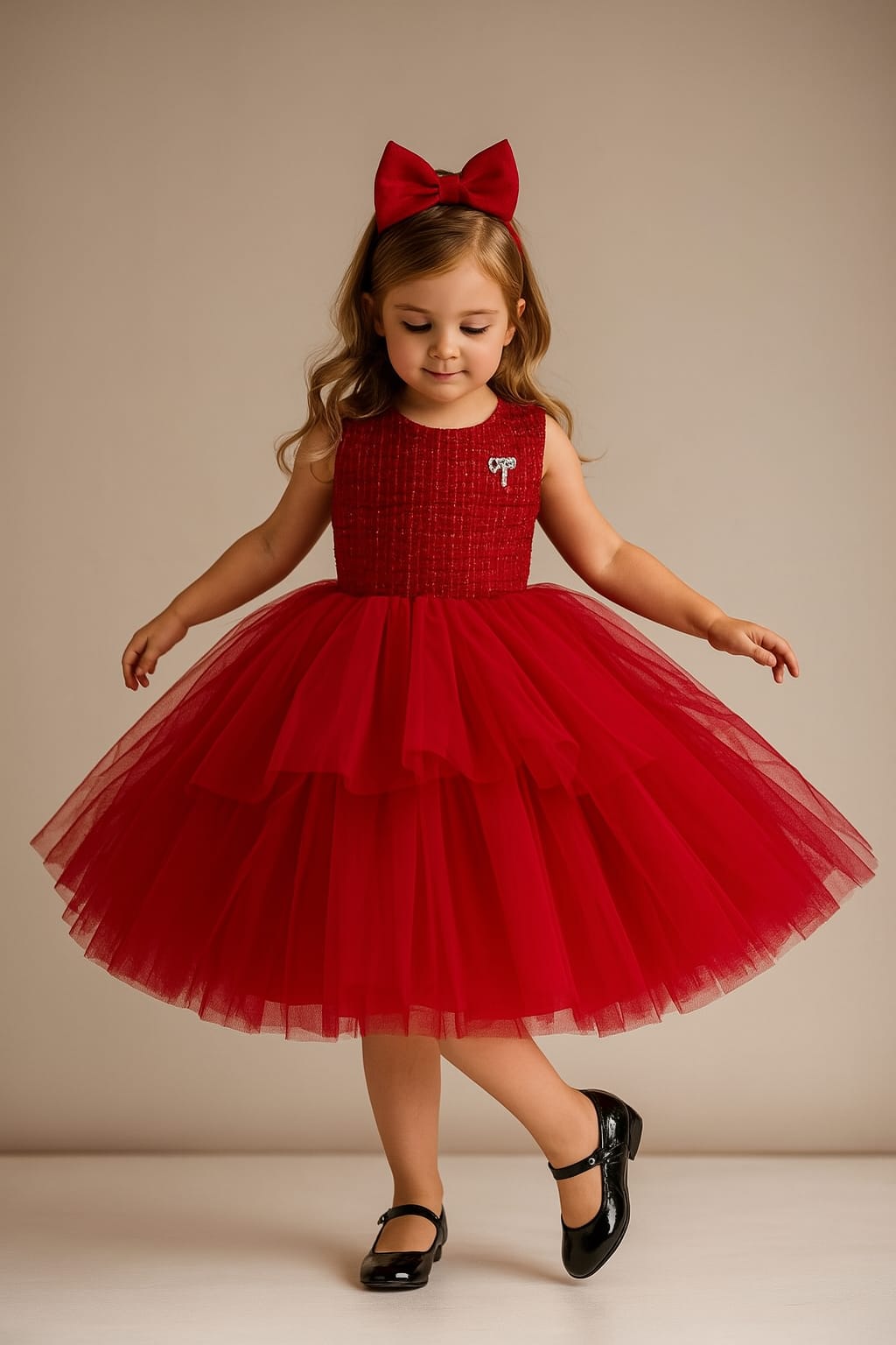 Pre Order: Ella Red Net Dress