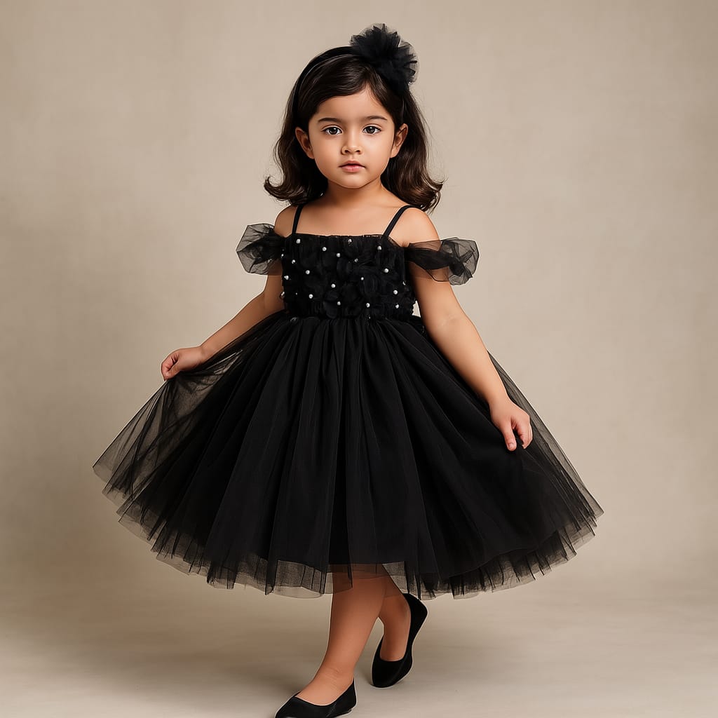 Pre Order: Noah Dark Blue Net Dress