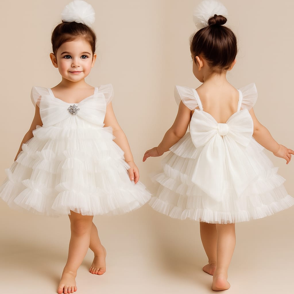 Pre Order: Leo White Net Dress