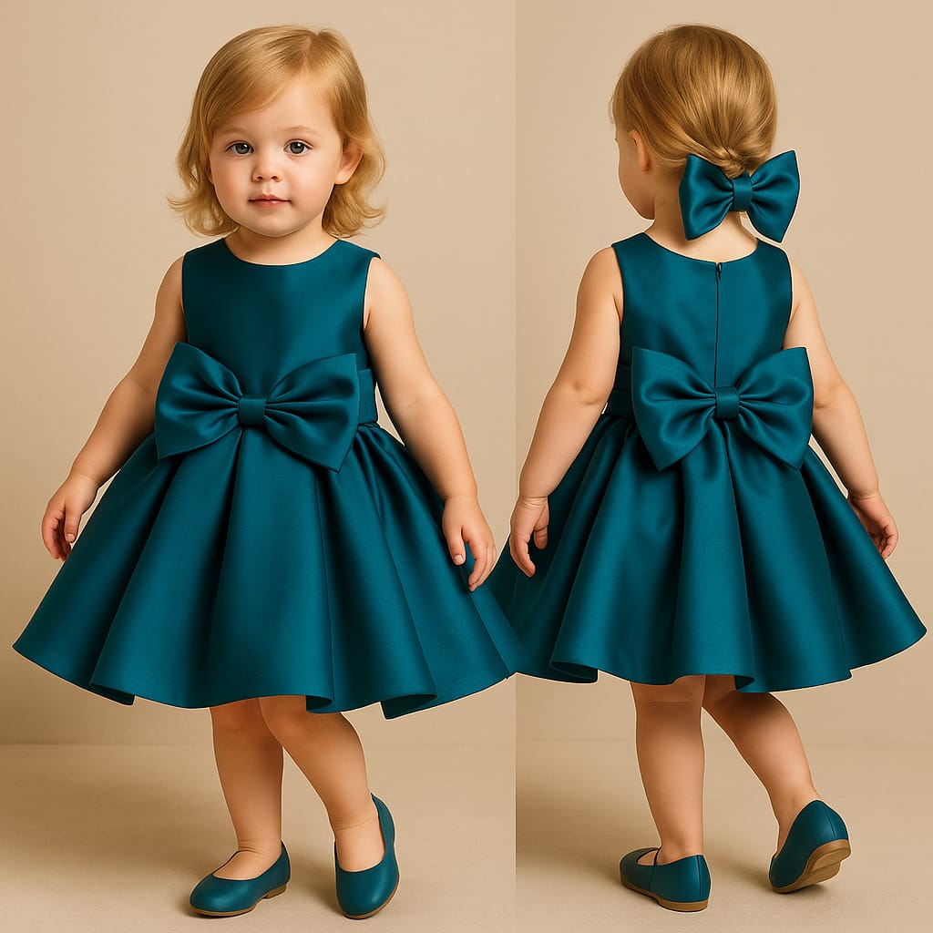 Pre Order: Rya Blue Satin Dress