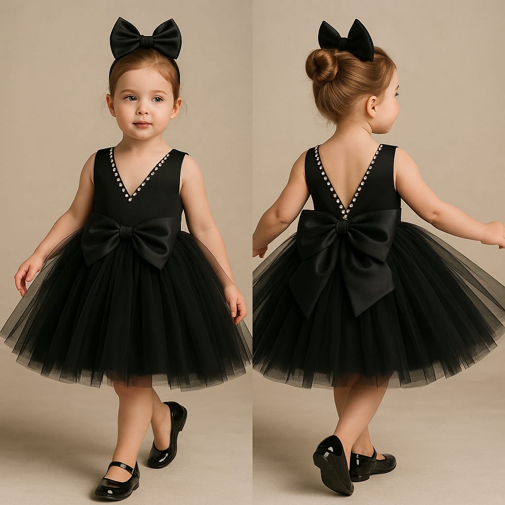 Pre Order: Elegant Black Net Dress