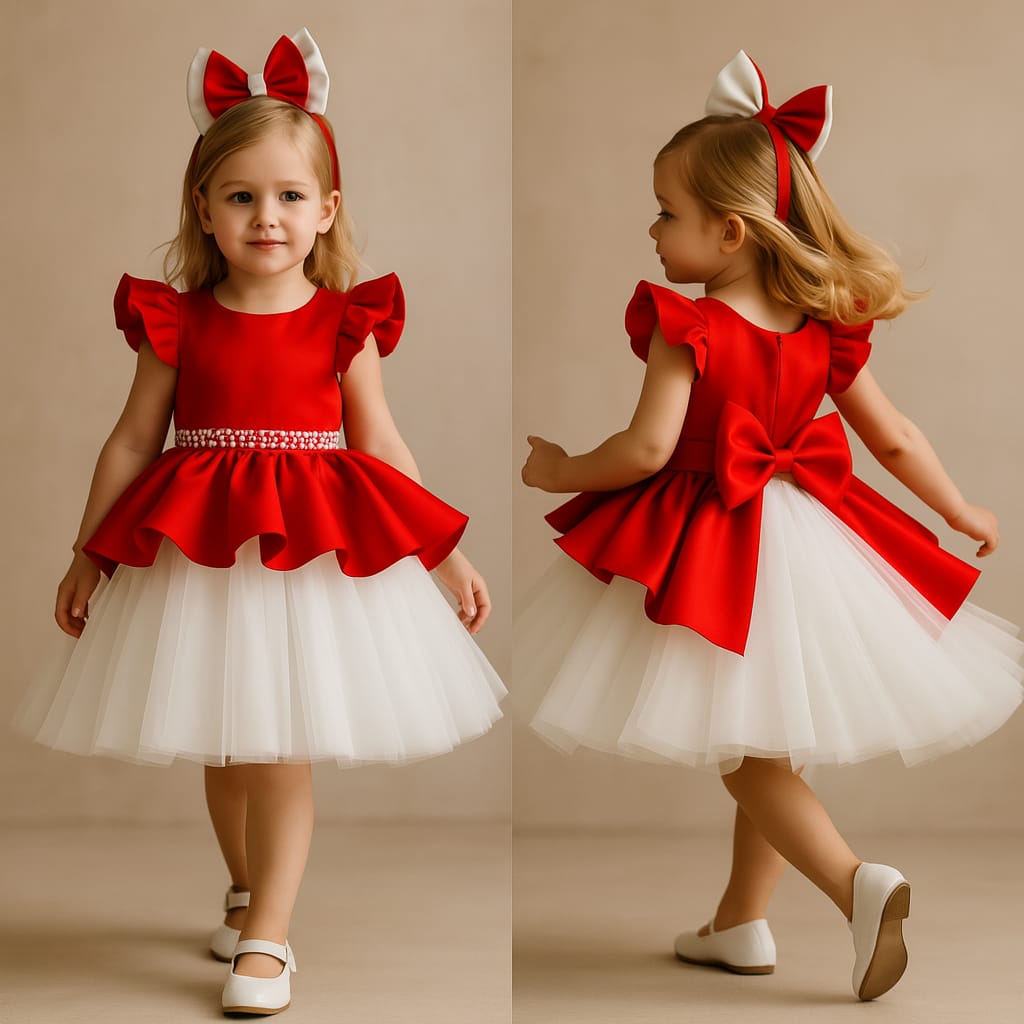 Pre Order: Beautiful Red White Dress