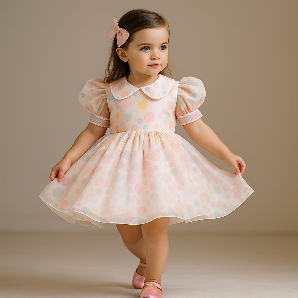 Pre Order: Colourful Bubbly Flared Dress