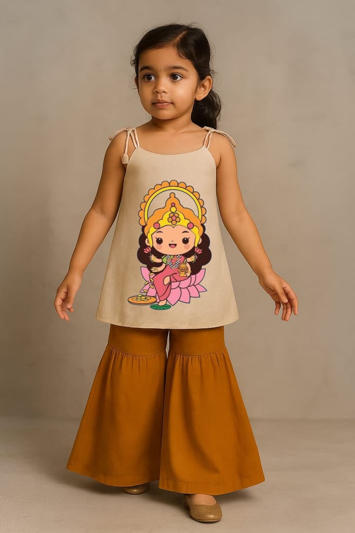 Pre Order: Goddess Lakshmi Top With Palazzo
