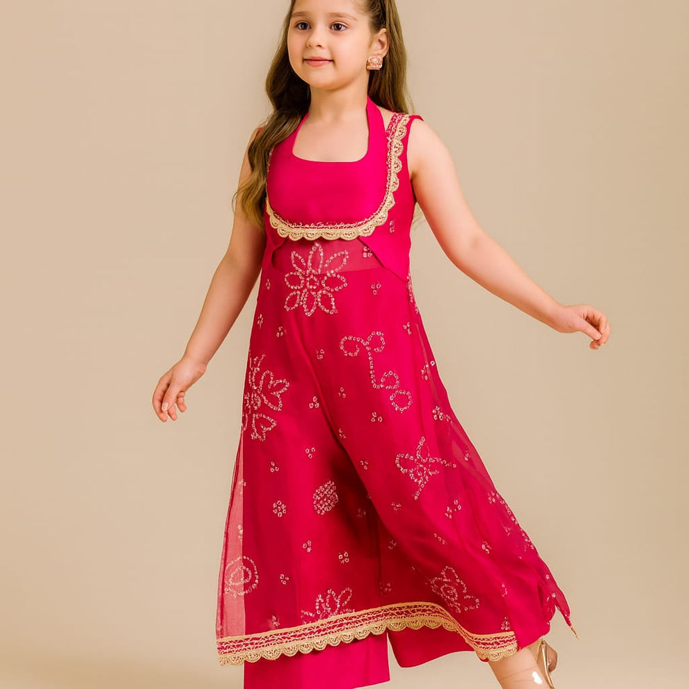 Pre Order: Bandhani Suit Set