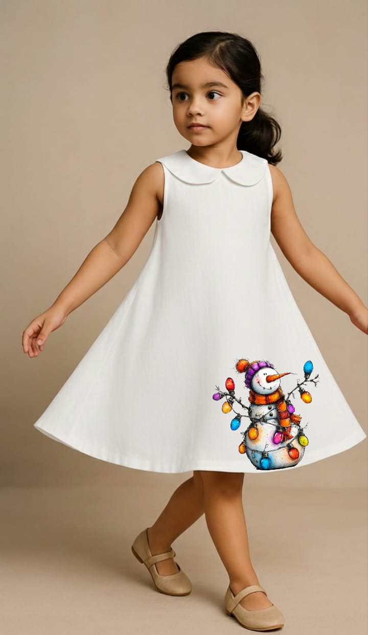 Pre Order: Christmas White Dress