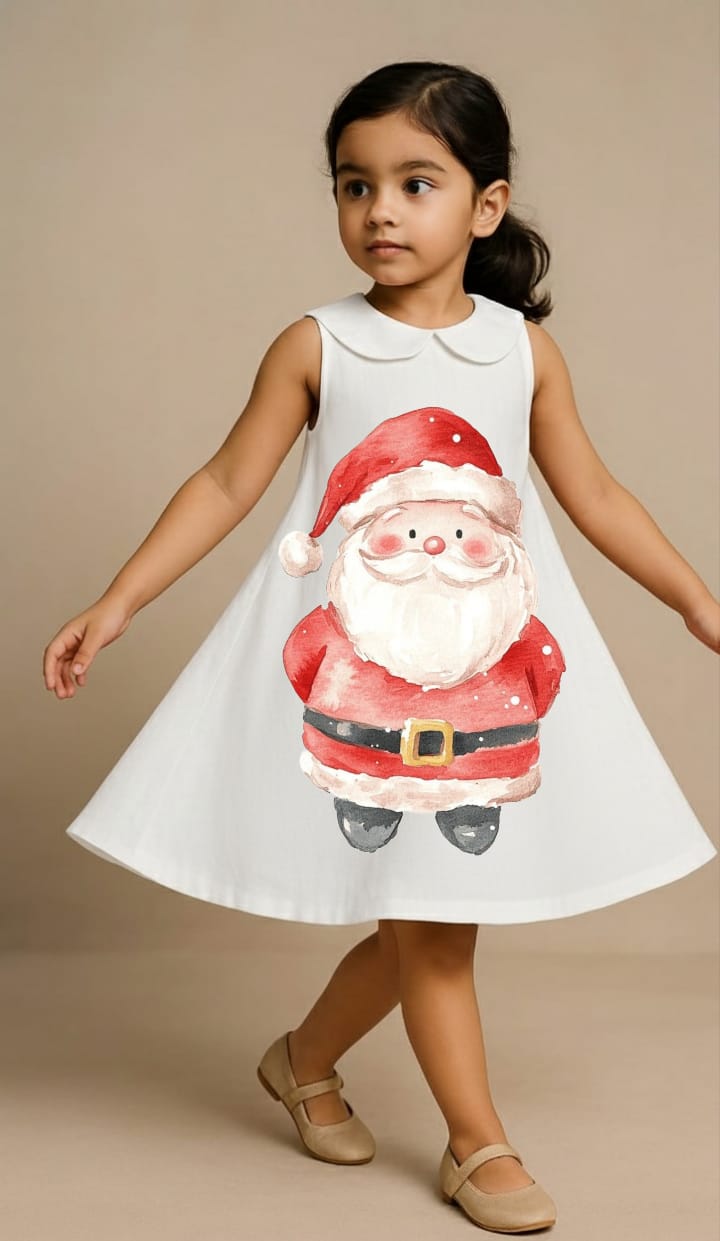 Pre Order: Santa White Dress