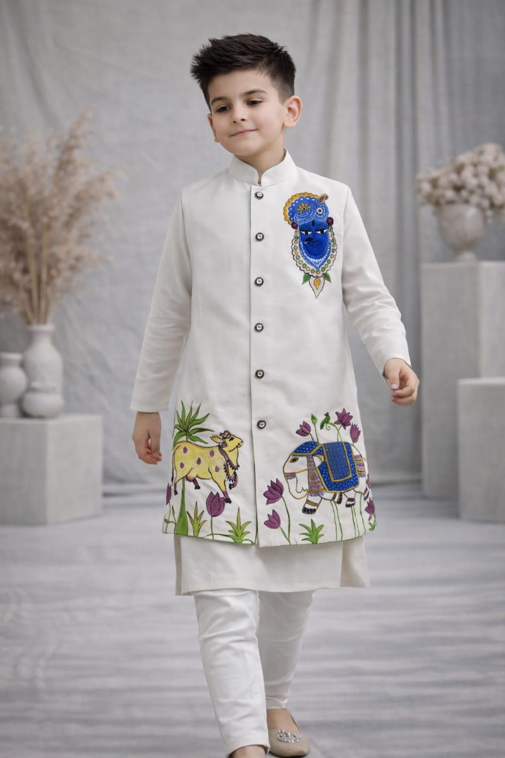 RTD Pre Order: Shyam Leela Ethnic Kurta Set With Jacket