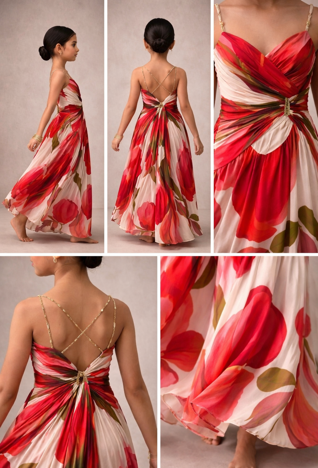 Pre Order: Ruby Garden Twirl Gown