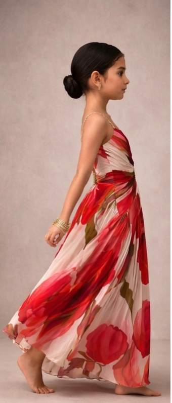 Pre Order: Ruby Garden Twirl Gown