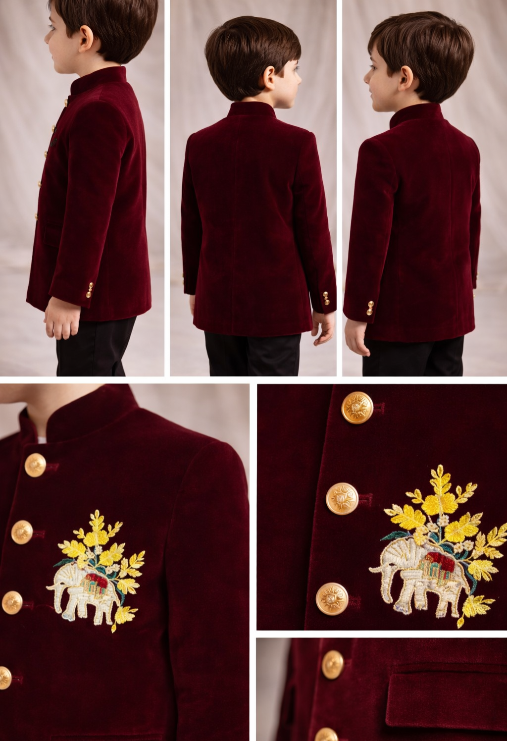 Pre Order:Rangrez Maroon Sherwani