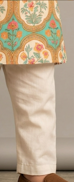 Pre Order: Floral Printed Kurta And Pyjama
