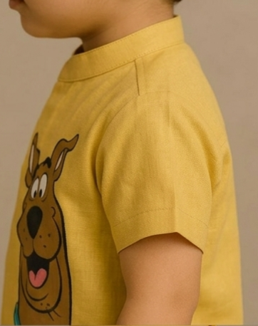 Pre Order: Yellow Scooby -Doo Hand Painted Coord Set