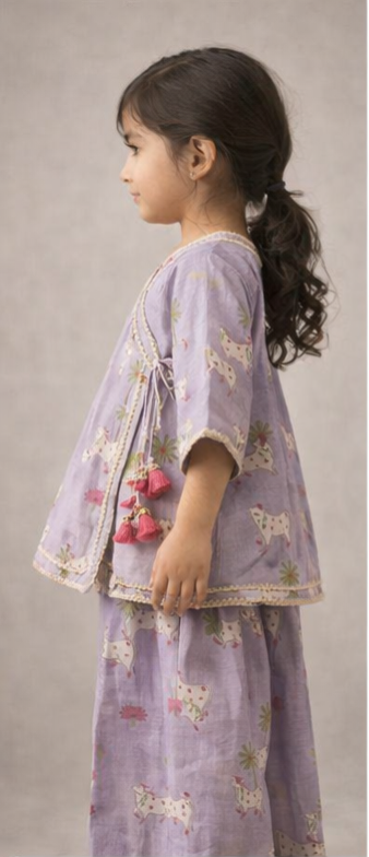 Pre Order: Gokul Gaay Sharara Set