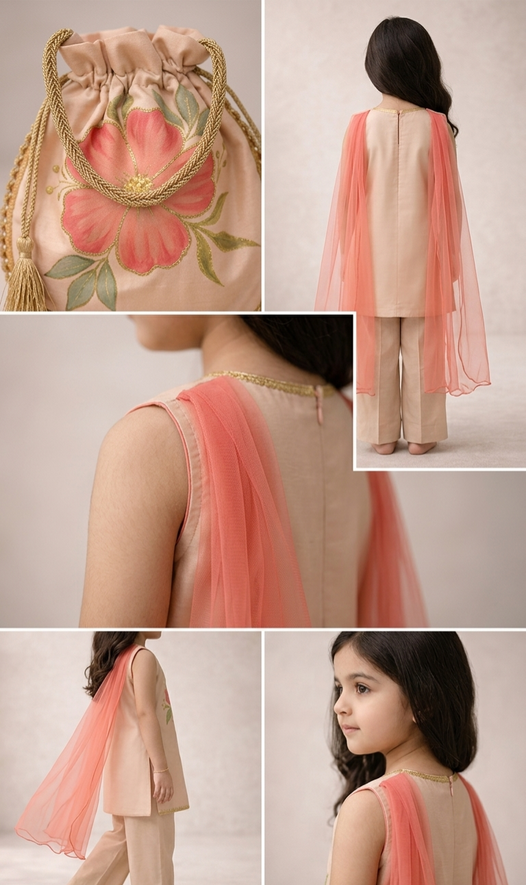 Pre Order: Rose Petal Kurta Set