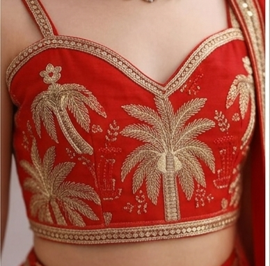 Pre Order: Aarohi Bridal Red Lehenga Set