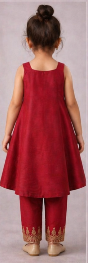 Pre Order: Rajkumari Red Anarkali