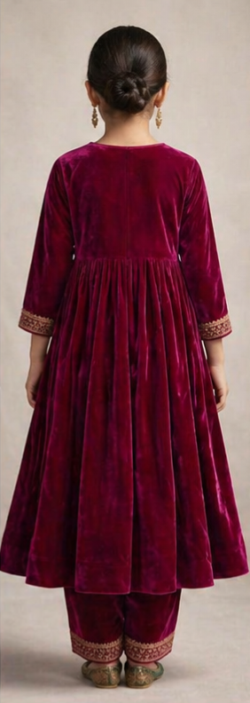 Pre Order: Shaam-e-Gulaab Anarkali Set
