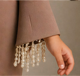 Pre Order: Pearl Luxe Brown Suit Set